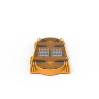 Nampan Splice serat optik kualitas tinggi dengan 12/24 port ABS Bahan dua dudukan sambungan-untuk dukungan OEM serat FTTH