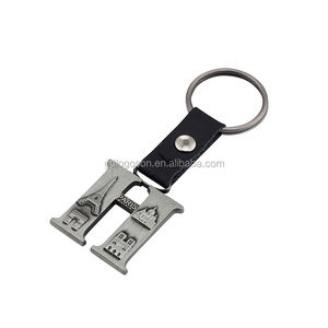 Retro lettera D grecia Parthenon ripiano in pelle di metallo in metallo portachiavi regalo Souvenir grecia portachiavi - Product Image 2