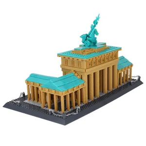 Wange 6211 Architecture <span class=keywords><strong>ville</strong></span> vue sur la rue porte de Brandebourg <span class=keywords><strong>Berlin</strong></span> <span class=keywords><strong>allemagne</strong></span> modèle assemblage briques jouets cadeaux blocs de construction ensembles - Product Image 3