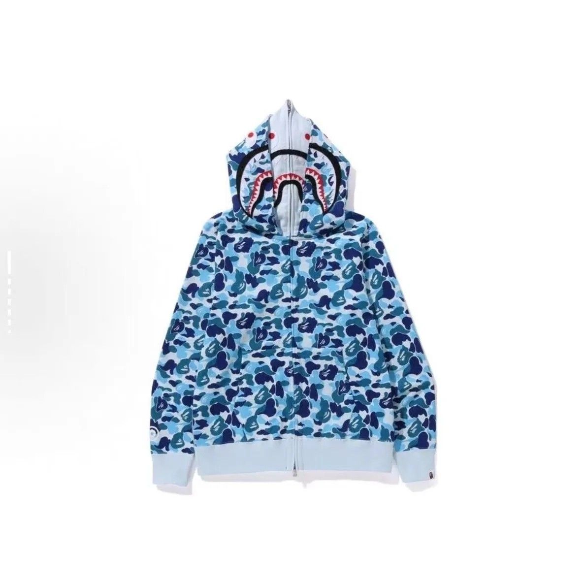 Camouflage blue double cap-light color inside cap
