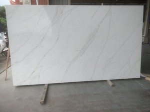 แผ่นหินควอตซ์สีขาวคาลาคัตต้าเทียมสำหรับเคาน์เตอร์ครัวขายส่ง - Product Image 5