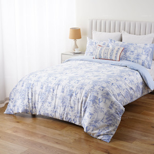 Parure <span class=keywords><strong>de</strong></span> lit en coton 100% avec imprimé paysage parisien, fermeture éclair, design réversible double face - Product Image 5