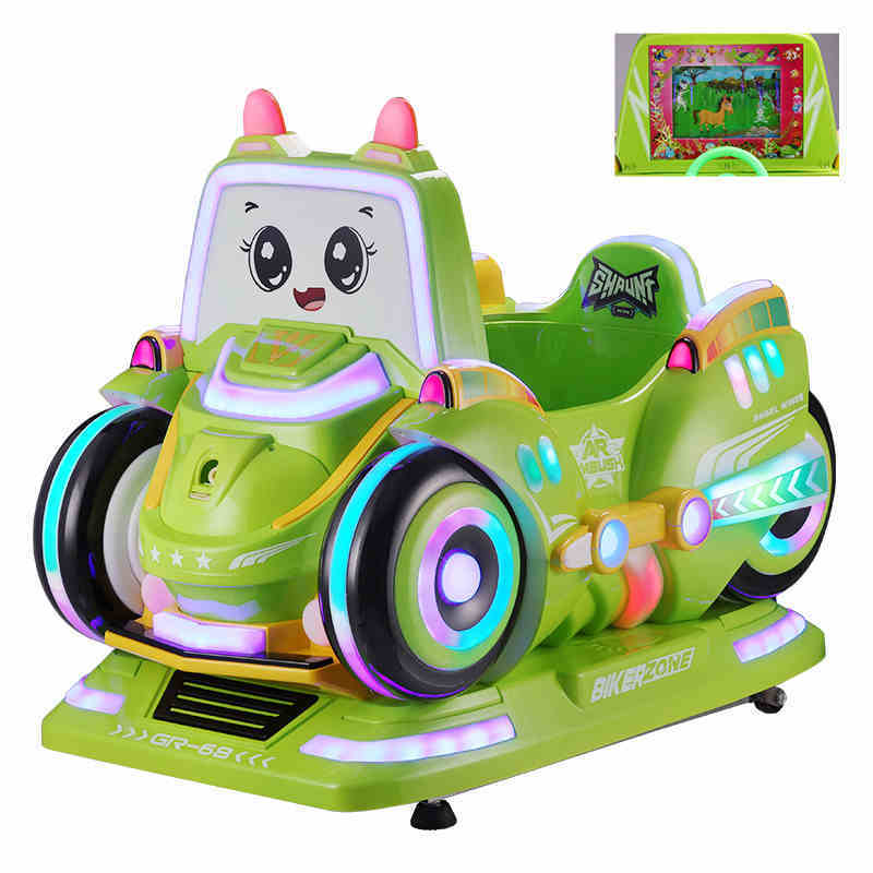 Écran de jeu 3D vert
