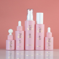 Flacon compte gouttes en verre givré, emballage de cosmétiques, capacité 20ml 30ml 40ml 50ml 60ml 80ml, pour sérum de lotion, en promotion