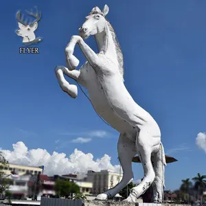बिक्री के लिए अच्छी गुणवत्ता वाली हाथ से नक्काशीदार आदमकद संगमरमर घोड़े की मूर्ति, प्राकृतिक संगमरमर पत्थर की दौड़ने वाले घोड़े की कीमत वाली मूर्ति