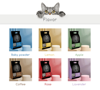 Désodorisant naturel sans poussière à forte densité litière portable parfumée pour chat litière pour chat sable bentonite