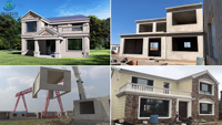 Module de maison préfabriquée en béton à assemblage rapide, avec caractéristiques anti-sismiques et isolantes, à faible coût et construction rapide