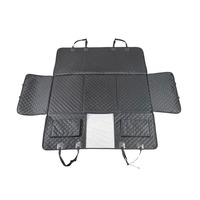 En stock Housse de protection étendue pour siège arrière de voiture en tissu Oxford imperméable avec fenêtre en maille pour animaux de compagnie
