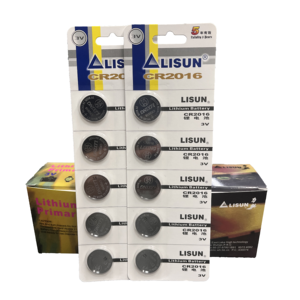 Pile bouton certifiée ROHS 3V CR2016 au lithium pour montres, lot <span class=keywords><strong>de</strong></span> 5, pour appareils électroménagers et outils électriques - Product Image 1