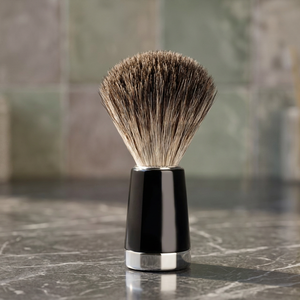 Best Black Nylon Travel Shaving Brush with Plastic Handle and Soft Fiber Bristles Easy to Use Smooth for Men Made in Pakistan - Product Image 3