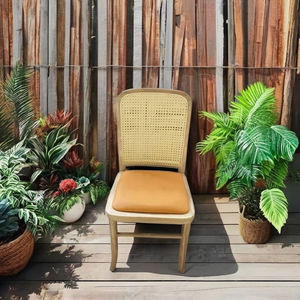 Silla Clásica de Madera con Tejido de Madera Resistente, Ideal para Hogar Moderno, Cafetería <span class=keywords><strong>Chic</strong></span> y Restaurante Elegante - Product Image 4