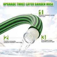 Tuyau d'arrosage certifié NSF, tuyau d'eau avec raccords en cuivre, anti-pliure, OEM et ODM disponibles, compensation pour les cas de rupture et de dommages
