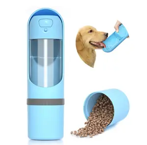 新しい旅行屋外ドリンクフィーダーABSプラスチックペットアクセサリーポータブルペット旅行犬用ウォーターボトル