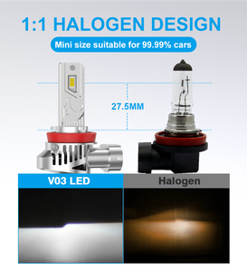 Ampoule de phare à LED tout-en-un pour Silverado 2500 H7 H1 H4 H8 H9 H11 9005 9006 Feux de voiture pour voiture et moto - Product Image 3