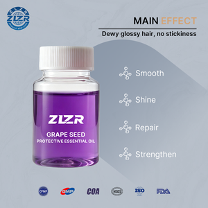 Sérum Capillaire Naturel Bio à l'Huile de Pépins de Raisin, Végétalien, Réparateur, au Gingembre, Acide Hyaluronique, Menthe Poivrée, Vitamines Capillaires Sans Rinçage, Kératine et Acides Aminés - Product Image 5