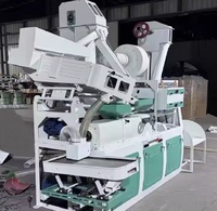 Machine à nettoyer et à déstoner le riz combinée, structure compacte, capacité 800-1100 kg/heure