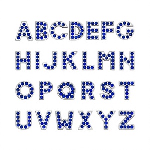 Crystal Alphabet <b>Letters</b> A-Z Pet Collar Charms for Dogs Hair <b>Ornaments</b> Personalized All Seasons - Product Image 3