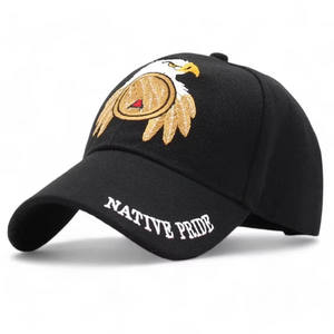 بيع بالجملة قبعات الجولف الأمريكية النسر للرجال والنساء قابلة للتعديل مع شعار شخصي ، نمط الهدف من البوليستر - Product Image 2