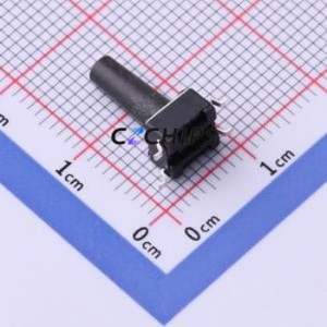 TS-1102SD-B-S-B Tactile Switch SMD-4P,6x6mm Switch ( Operating Force: 1.6N )( Switch Length: 6mm )( Switch Width: 6mm ) - Product Image 2