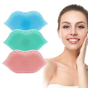 Reusable Portable Cute Lip Shaped <b>Silicone</b> Facial Cleansing Brush Soft Flexible Scrubber <b>Tool</b> - Product Image 1