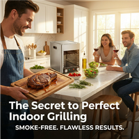 Four à steak électrique commercial, 800 ° Gril à haute température C, 1700W, en acier inoxydable, pour restaurant, traiteur et usage domestique