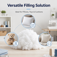 Matériau de rembourrage en polyester/coton creux 3D 7D 15D anti-boulochage et antistatique pour oreillers et garnitures – Vente en gros