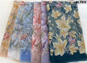 Thanh Lịch Chất lượng cao pháp ren vải với HANDMADE HẠT và sequins lưới cho đám cưới và bên váy thiết kế - Product Image 6