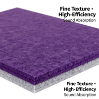 Panneau acoustique en feutre polyester 9/12/15 mm, 600x600 mm, insonorisant pour plafond, idéal pour bureaux et studios (vente en gros)