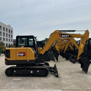 Excavadora Usada Sany SY55U de 5 Toneladas, Mini Excavadora Hidráulica de Orugas con Pocas Horas de Trabajo, Excavadora Usada en Venta con Alta Calidad - Product Image 1