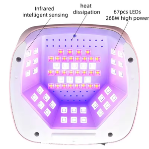 Lámpara de <span class=keywords><strong>Uñas</strong></span> Inteligente con Sensor de Mariposa de 308W, 67 LED, Sin Daño <span class=keywords><strong>para</strong></span> las Manos, Lámpara de <span class=keywords><strong>Uñas</strong></span> <span class=keywords><strong>UV</strong></span> LED Eléctrica - Product Image 3