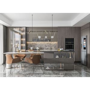 Diseños de Gabinetes de Cocina con Acabado Mate Personalizado, Islas Modulares, Gabinetes de Cocina de Diseño Moderno - Product Image 5