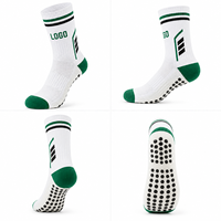 Chaussettes de football professionnelles pour hommes, respirantes, anti-humidité, antidérapantes, avec coussinets et grip, chaussettes de sport à base de tissu éponge