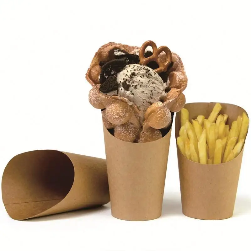 FTS Egg Waffle Bagbubble emballage boîte crêpe papier cône à emporter