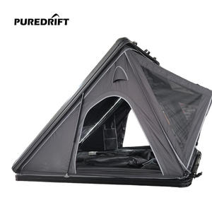 Tente de toit de voiture triangulaire en alliage d'aluminium OEM légère, ouverture rapide, imperméable, <span class=keywords><strong>anti</strong></span>-moustiques, couche unique étendue, camping - Product Image 1