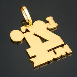 <span class=keywords><strong>Nome</strong></span> personalizzato Blu A Goccia Bolla Lettere Pendenti degli uomini Collane di Zircon Dei Monili di Hip Hop <span class=keywords><strong>Con</strong></span> Oro <span class=keywords><strong>Argento</strong></span> Tennis Catena Per regalo - Product Image 3