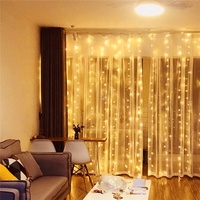 Wedding Party Christmas Holiday Curtain Garland Luces Cortinas De Navidad Led Christmas Decoration Curtains fairy String Lights