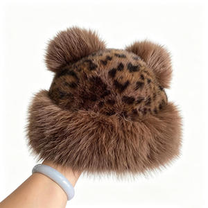 Bonnet rond en fourrure pour femme style coréen, vente en gros, chaud, respirant, doux, nouveau design, bonnet trapper en fourrure de Mongolie, chaud et moelleux pour l'hiver - Product Image 6