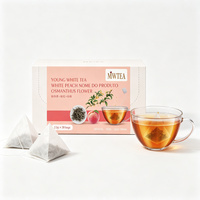Teh Putih Osmanthus Persik Putih Artisan Baru dalam Kemasan Kantong untuk Gaya Hidup Sehat Modern OEM/ODM