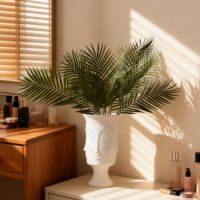 Feuilles de palmier artificielles de haute qualité, 3 pièces par ensemble, 75 cm, pour la décoration de la maison, du bureau, de l'hôtel, plantes en plastique