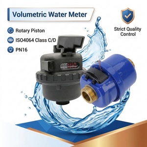 Medidor de Agua Volumétrico de Latón y Nylon, Bajo Flujo, Alta Sensibilidad U0 D0, Medición Estable para Instalación Interior y Exterior - Product Image 1