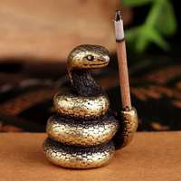 YS Mini Patung Hewan Zodiak Cina dari Kuningan, Dekorasi Ornamen, Tempat Dupa, Hiasan Meja Kantor Rumah, Hadiah Lucu