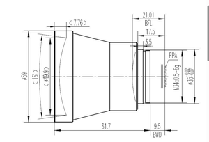 Znse Zns 50mm/1.0 25 35 75 100mm athermalized cố định tập trung ống kính hồng ngoại ống kính quang học nhiệt Một Mắt Kính thiên văn <span class=keywords><strong>Sight</strong></span> ống kính - Product Image 5