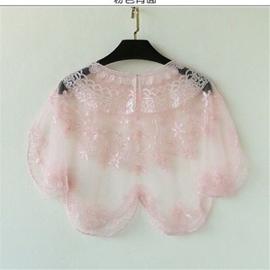 Women's <b>Thin</b> Wedding <b>Dress</b> Accessories Shoulder Gauze Sequined Back Slit Jacket with Small Shoulder <b>Straps</b> - Product Image 3