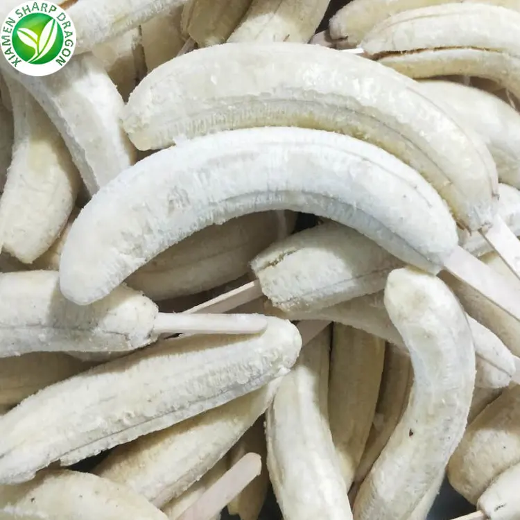 IQF Wholesale price whole frozen banana on the stick