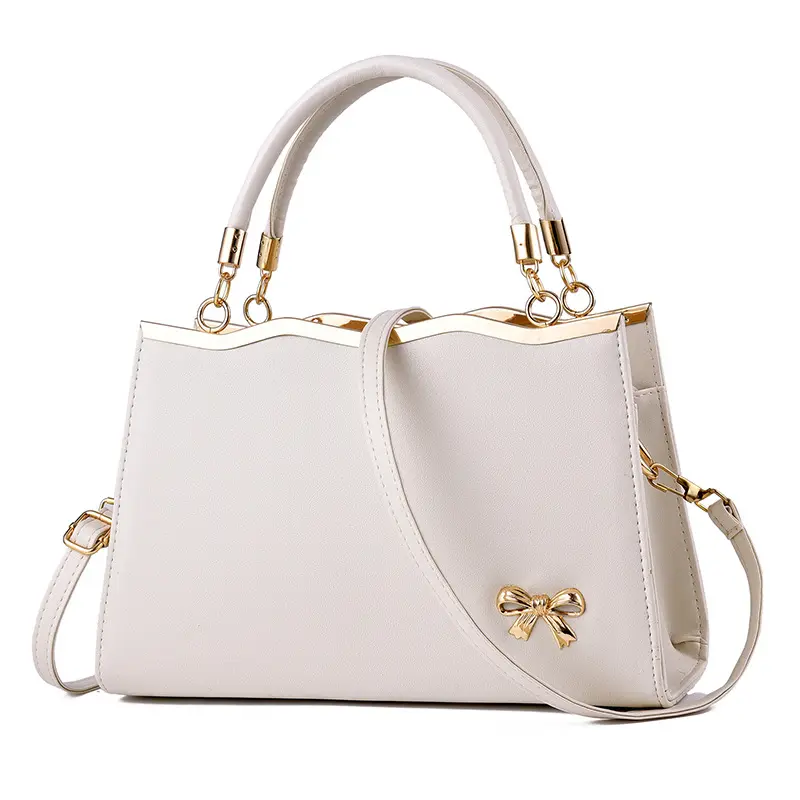 custom white unique latest leather handbags for women