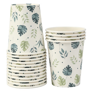 Ensemble de vaisselle jetable pour la Saint-Valentin, design <span class=keywords><strong>jungle</strong></span>, animaux de la forêt, assiettes en <span class=keywords><strong>papier</strong></span>, gobelets, serviettes - Product Image 4