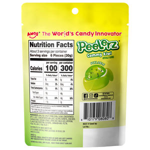 ลูกอมอมอส พีลเลอร์ซ 3 ออนซ์ ลูกอมนิ่มแบบลอกได้ เยลลี่ผลไม้ ลูกอมกัมมี่รูปผลไม้ ลูกอมกัมมี่รูปกีวี - Product Image 4