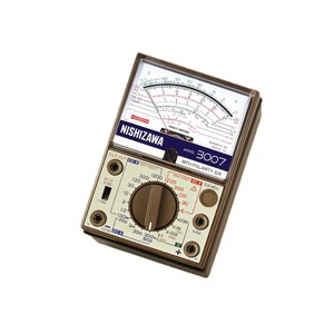 Multimètre analogique Nishizawa 3007 avec testeur de polarité et de polarisation des fils, fabriqué au Japon - Product Image 1
