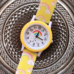 Nuevo Reloj de Cuarzo con Correa de Silicona con Estampado de Nubes Arcoíris 2026, Lindo Reloj de Dibujos Animados para Niñas, Caja de Aleación a la Moda, Reloj Infantil al por Mayor - Product Image 6