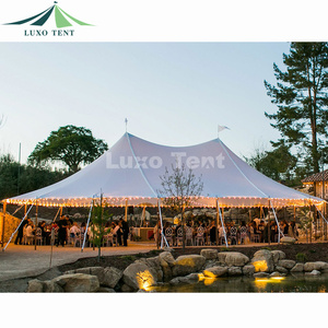 Carpa de Boda Tipo Marquesina de Alta Calidad para Fiestas y Banquetes, Estilo <span class=keywords><strong>Sperry</strong></span> con Mástil de Lona y Pico de Aluminio para Exteriores - Product Image 2